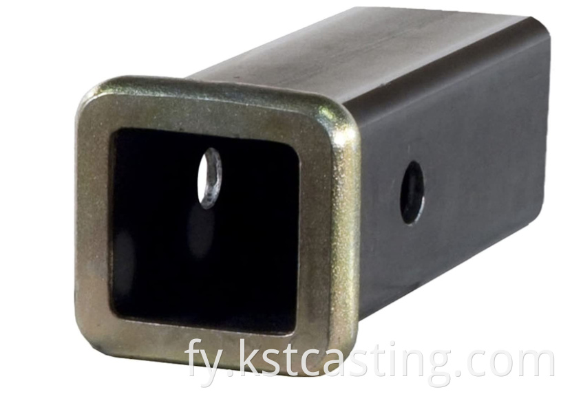 2 inch x 6uch weld-on raw stiel trailer hitch ûntfangende buis